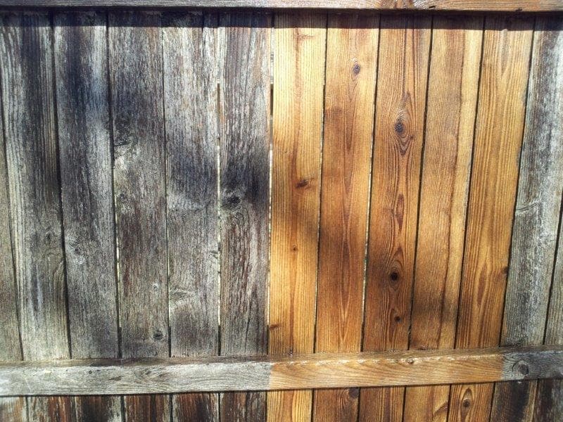 Weathered gray deck before staining by DeckStain.ca
