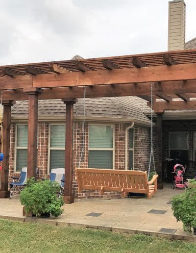 Stained Pergola — Deck Staining by DeckStain.ca in London, Ontario