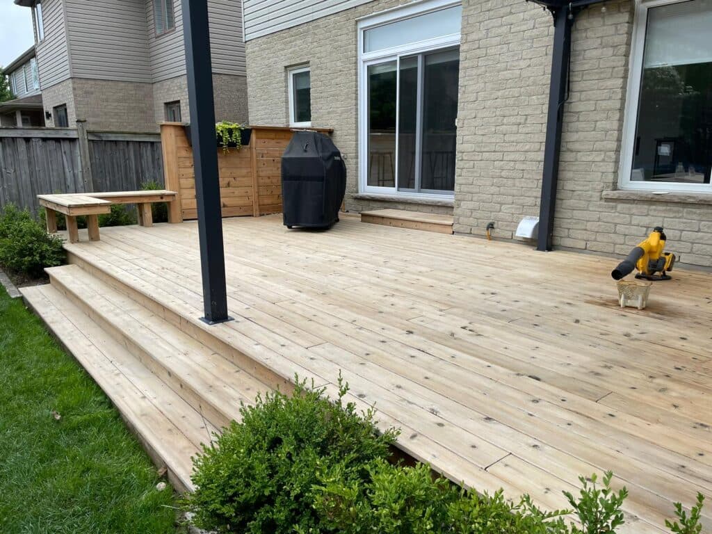Cedar Deck Sealing — Deck Sealing by DeckStain.ca in London, Ontario