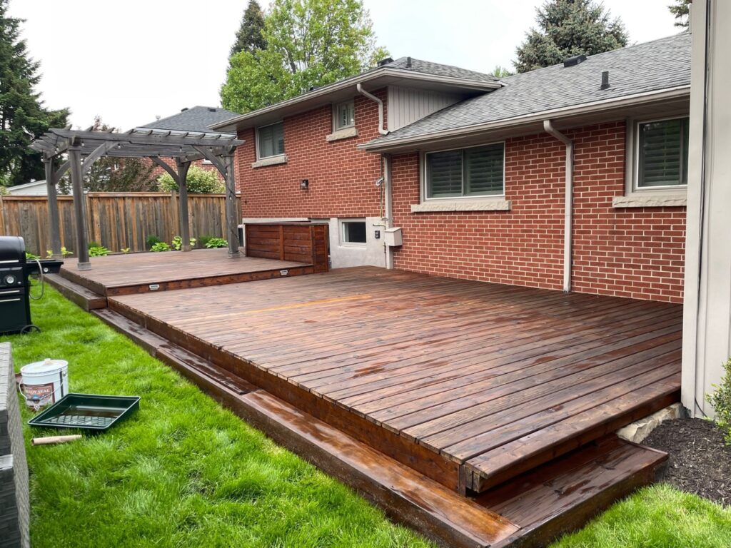 how rain and humidity impact deck stains in Southern Ontario